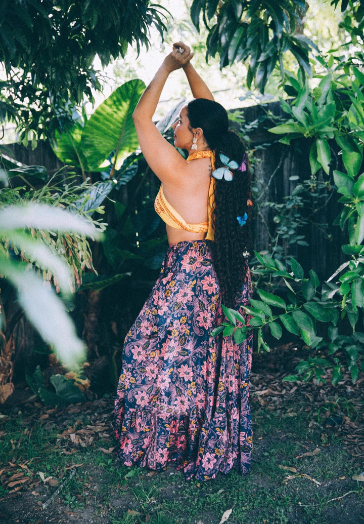 Sunflower Dress ~ Navy