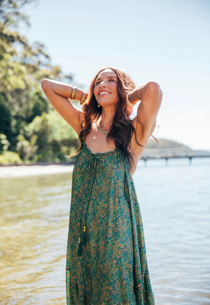 Iris Sun Dress ~ Green