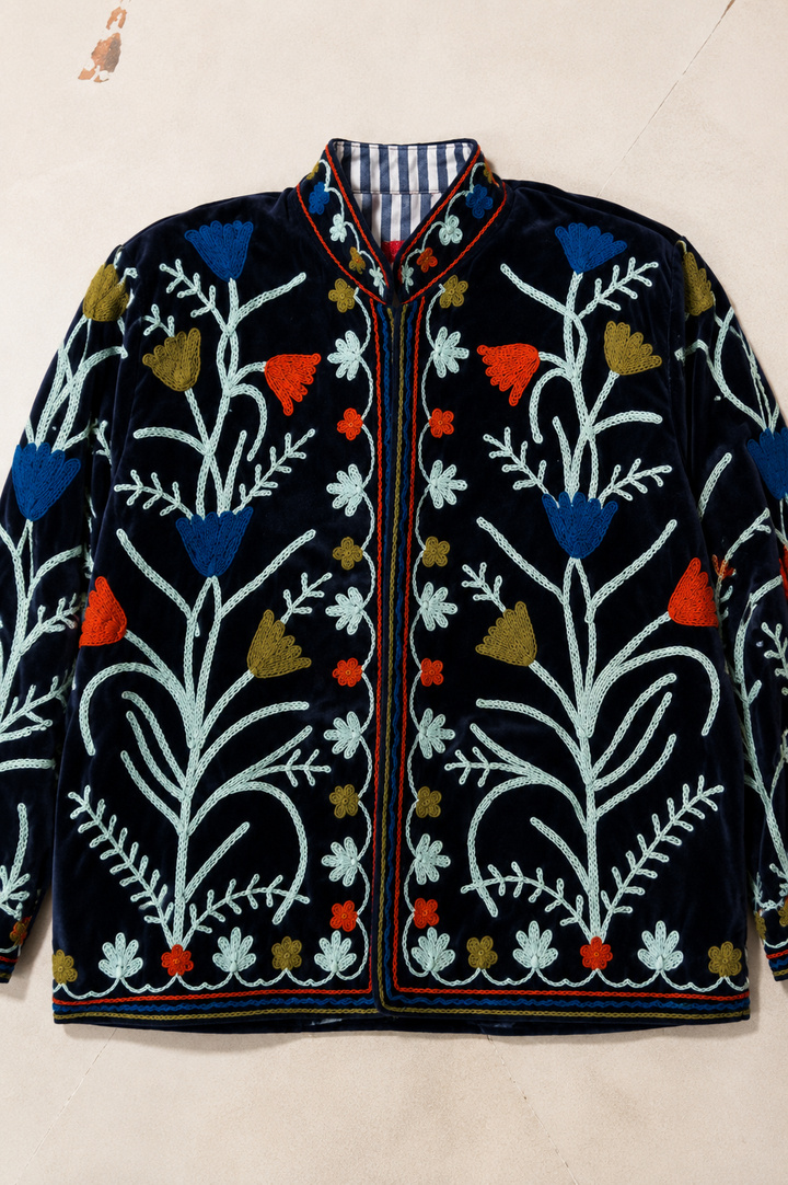 Warm Love velvet jacket - Midnight