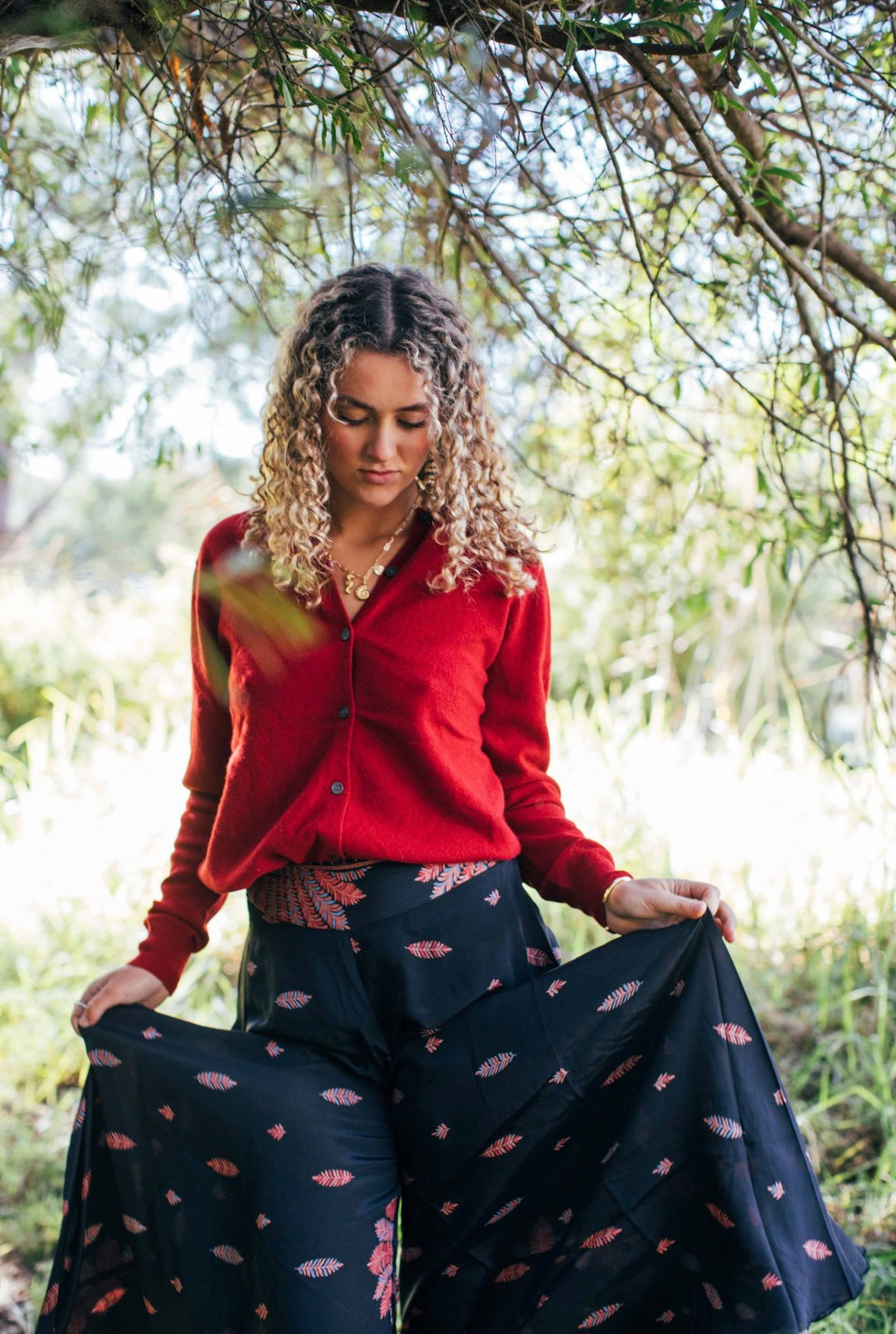 Woolly Cardi ~ Rouge