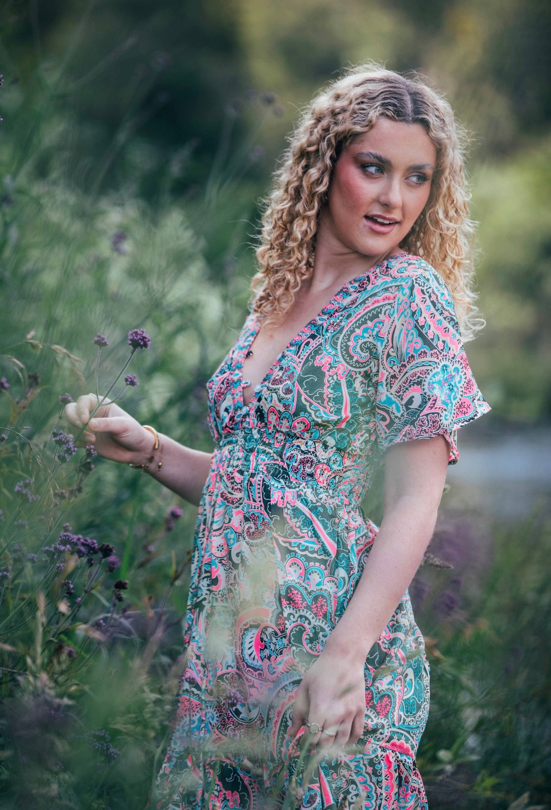 Flamingo Dress ~ Retro Paisley