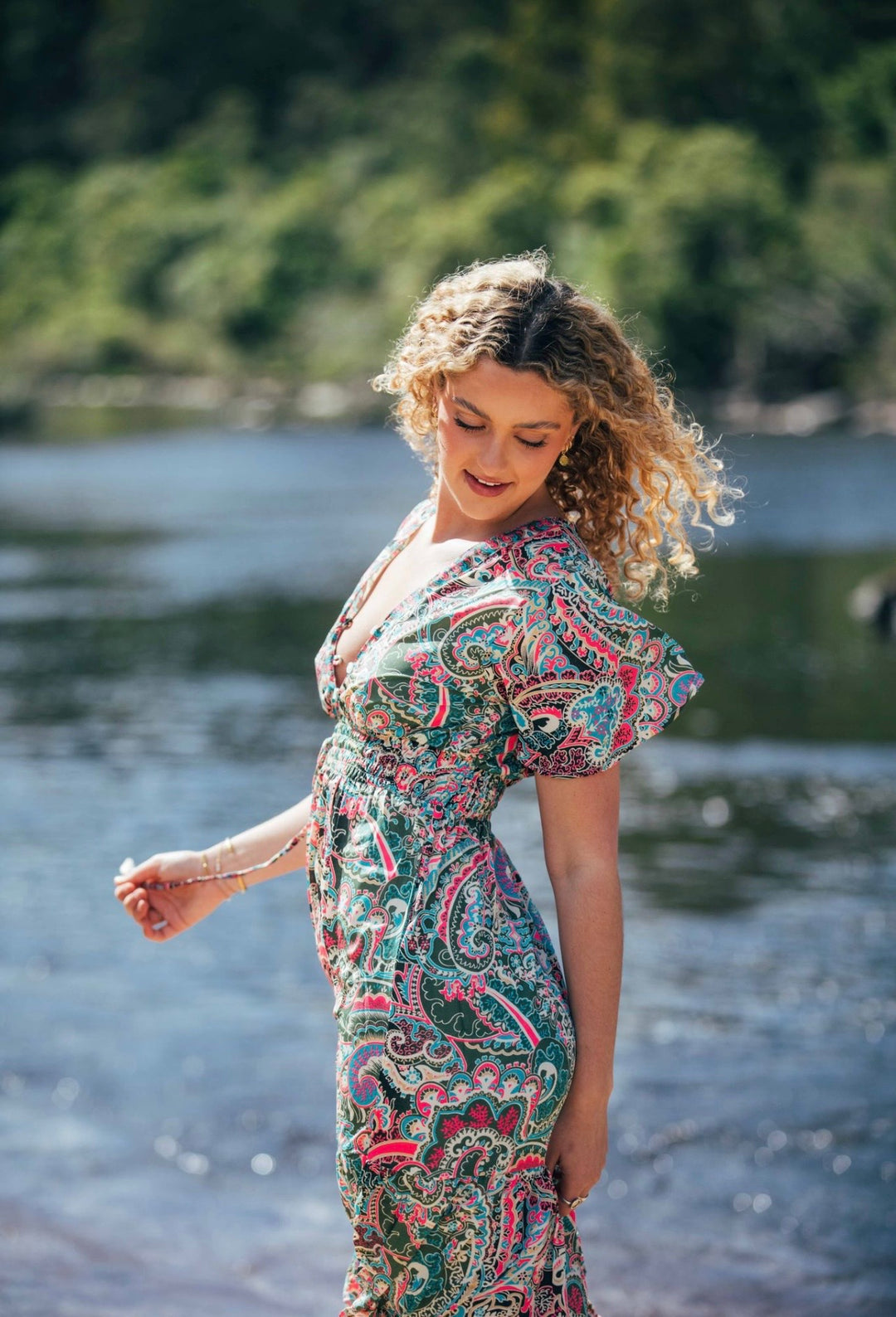 Flamingo Dress ~ Retro Paisley