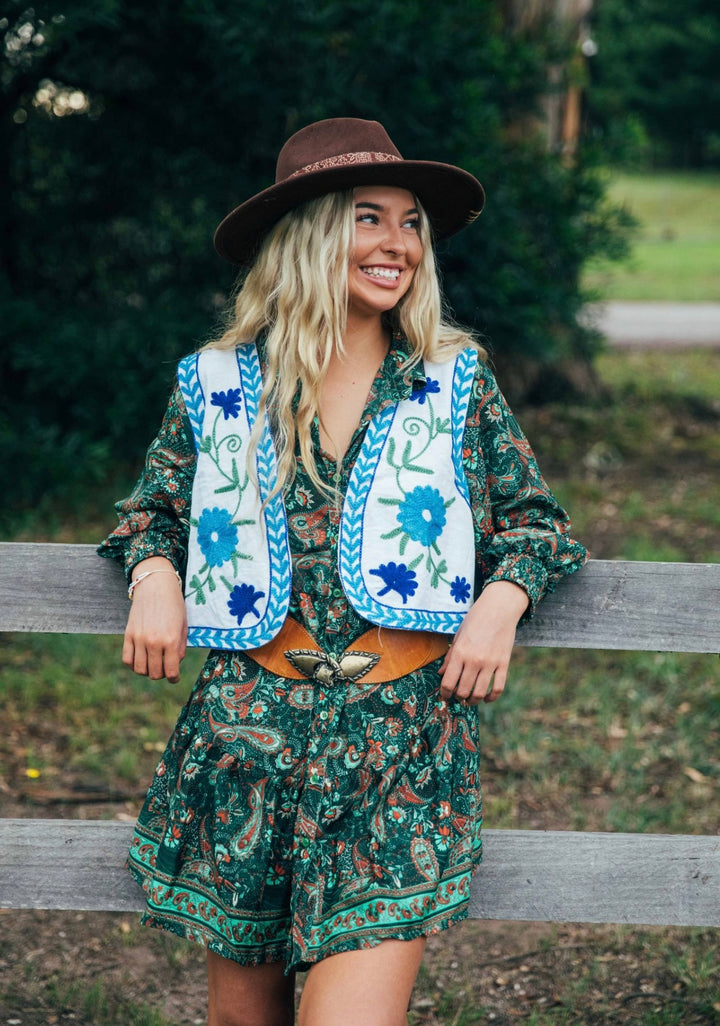 Zinnia Vest ~ White