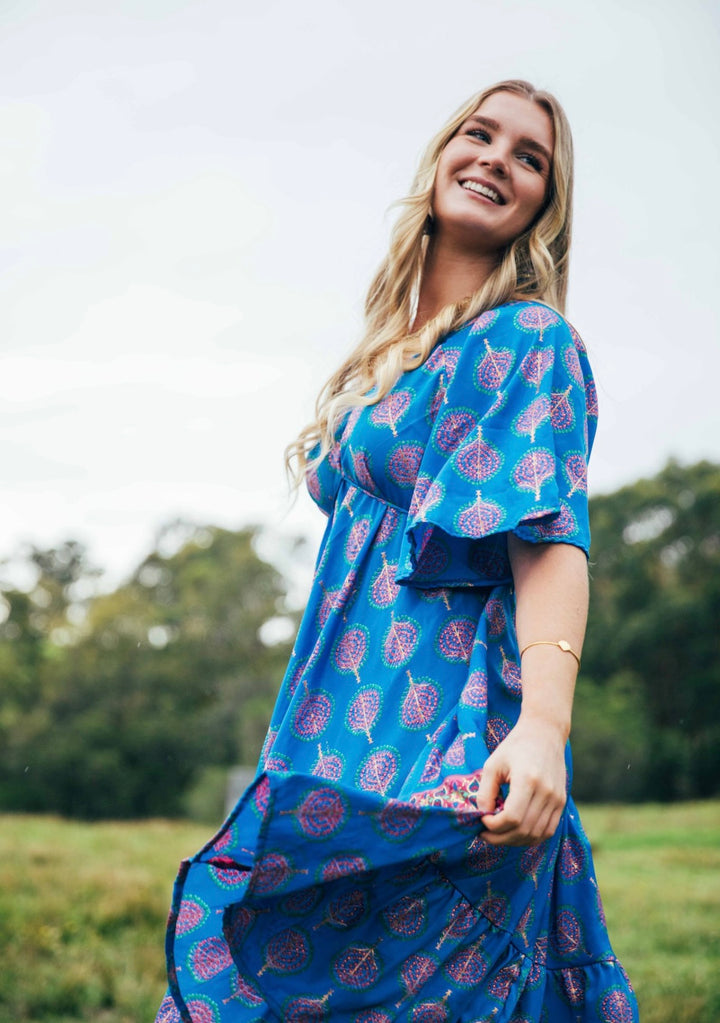 Sunflower Dress ~ Blue Bodhi