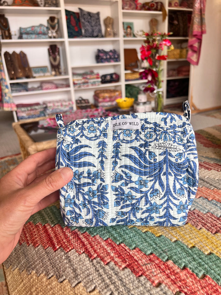 Sunshine Tote mini - Blue and white