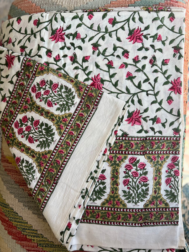Wild bloom bed spread ~ rose