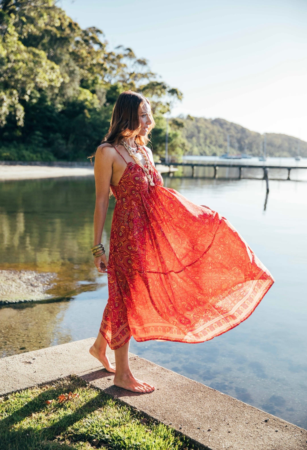 Iris Sun Dress ~ Red