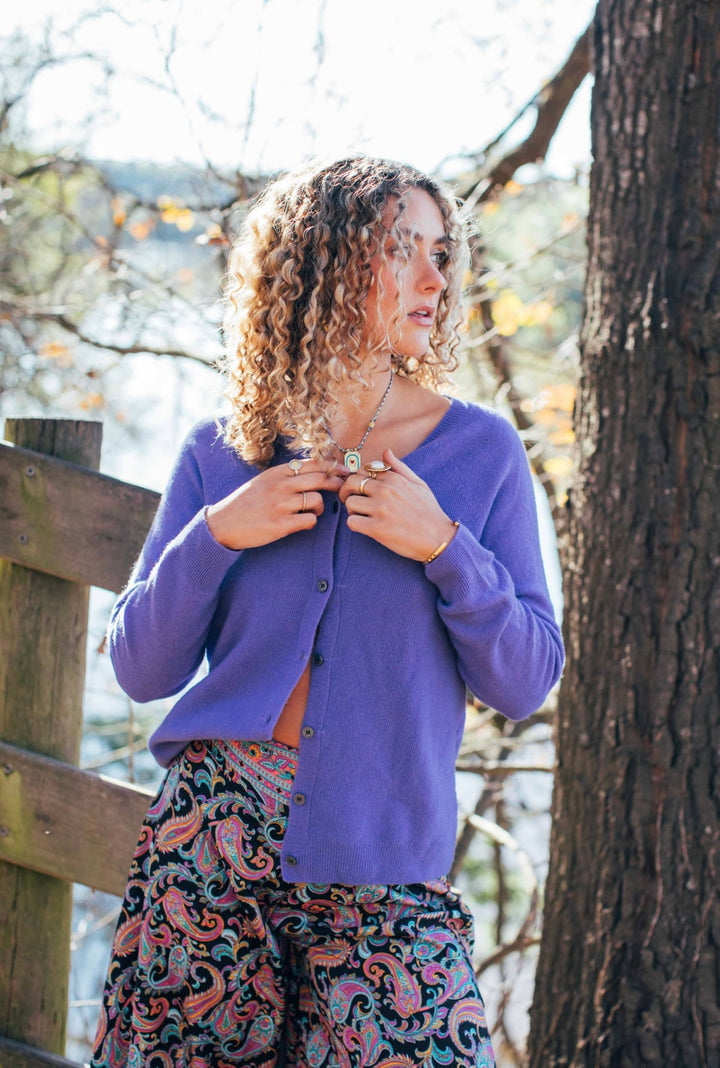 Woolly Cardi ~ Periwinkle