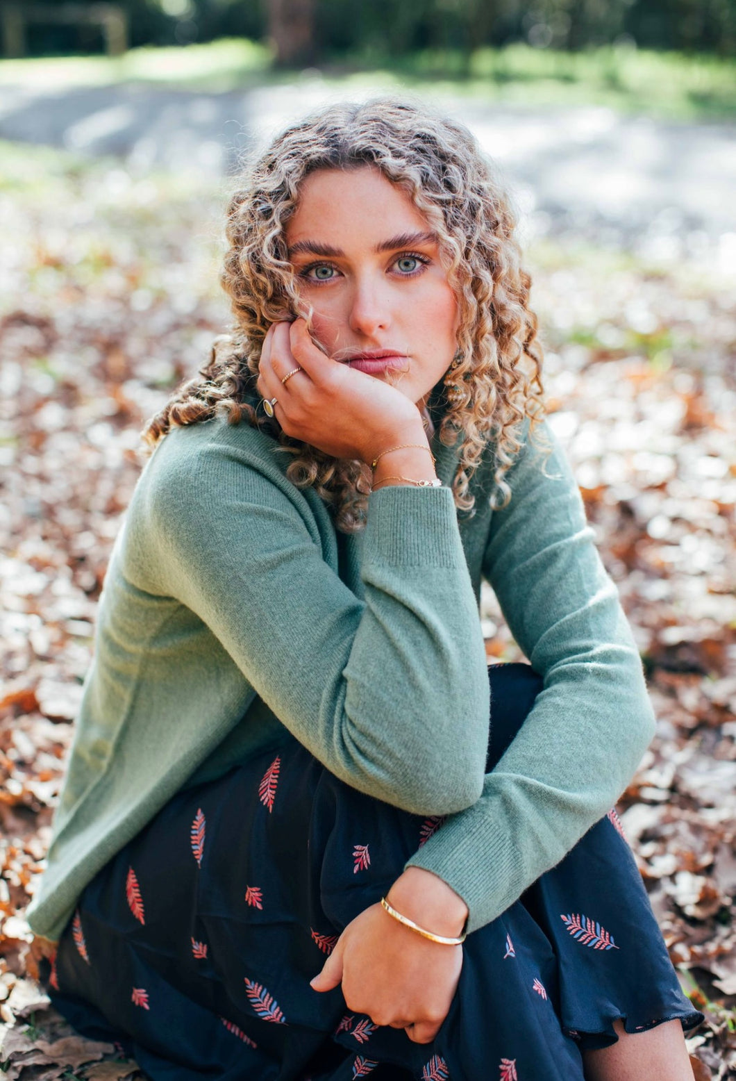 Woolly Cardi ~ Sage