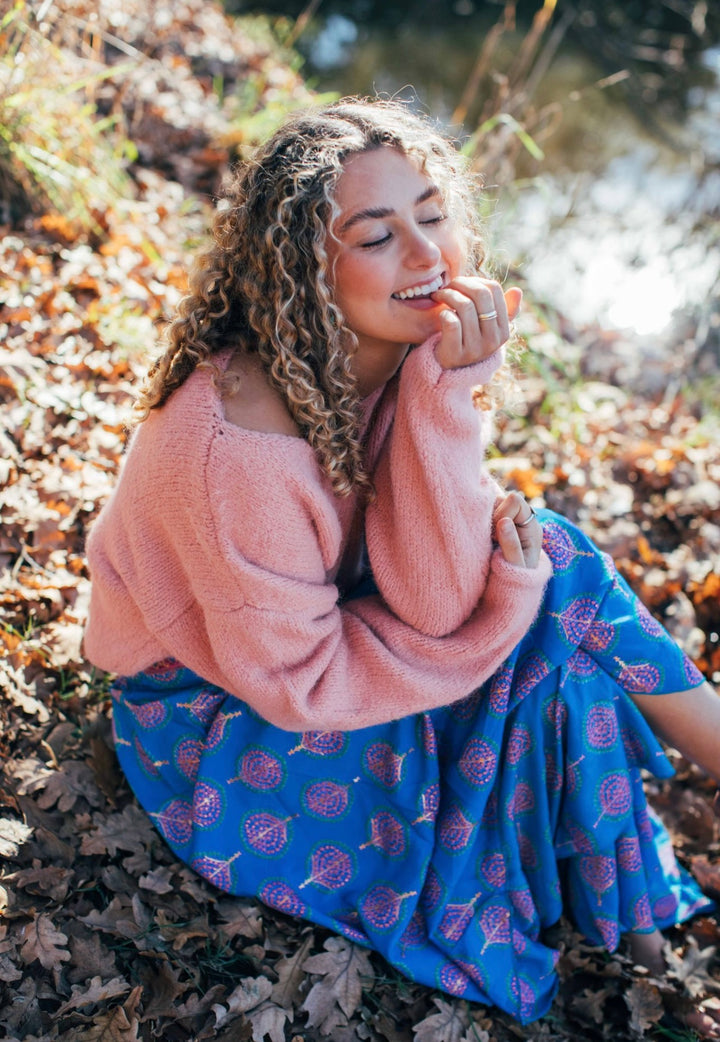 Fireside knit ~ Peach