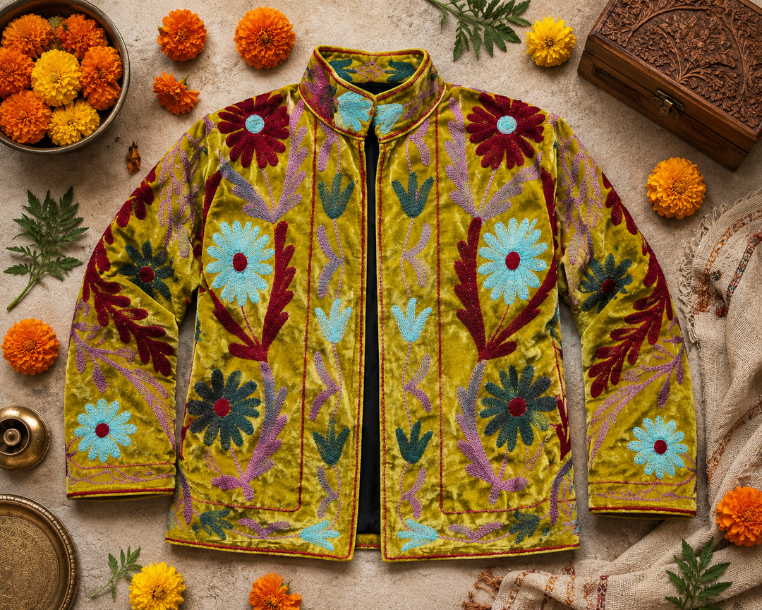 Warm Love velvet jacket  - Citrus