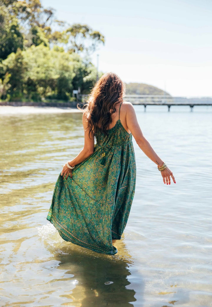 Iris Sun Dress ~ Green
