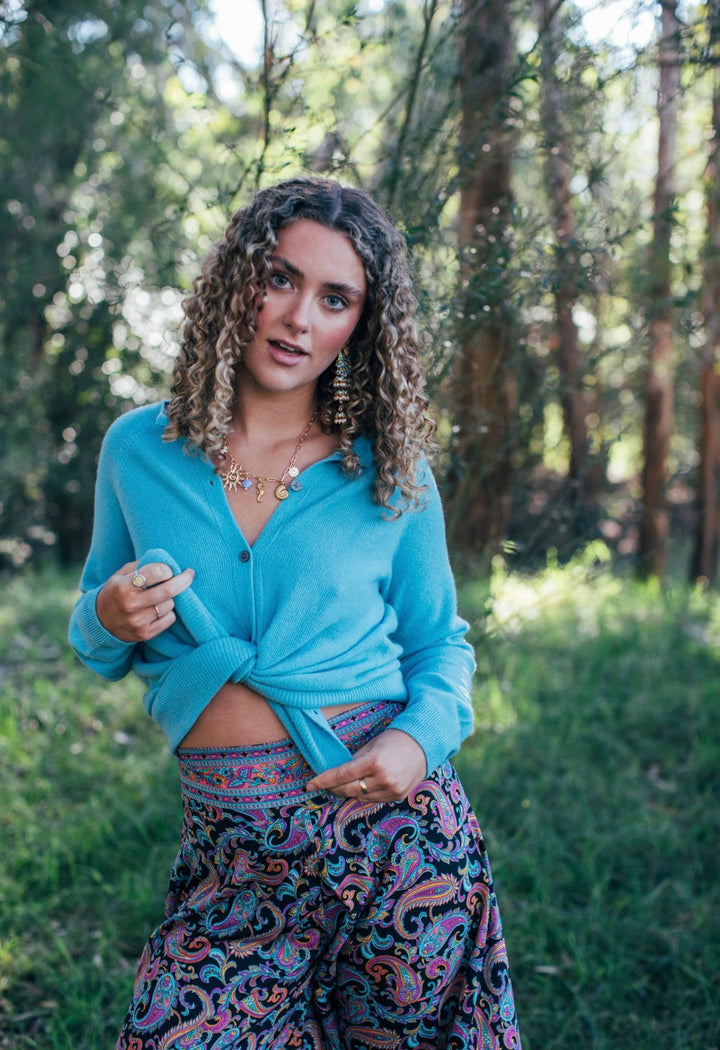 Woolly Cardi ~ teal