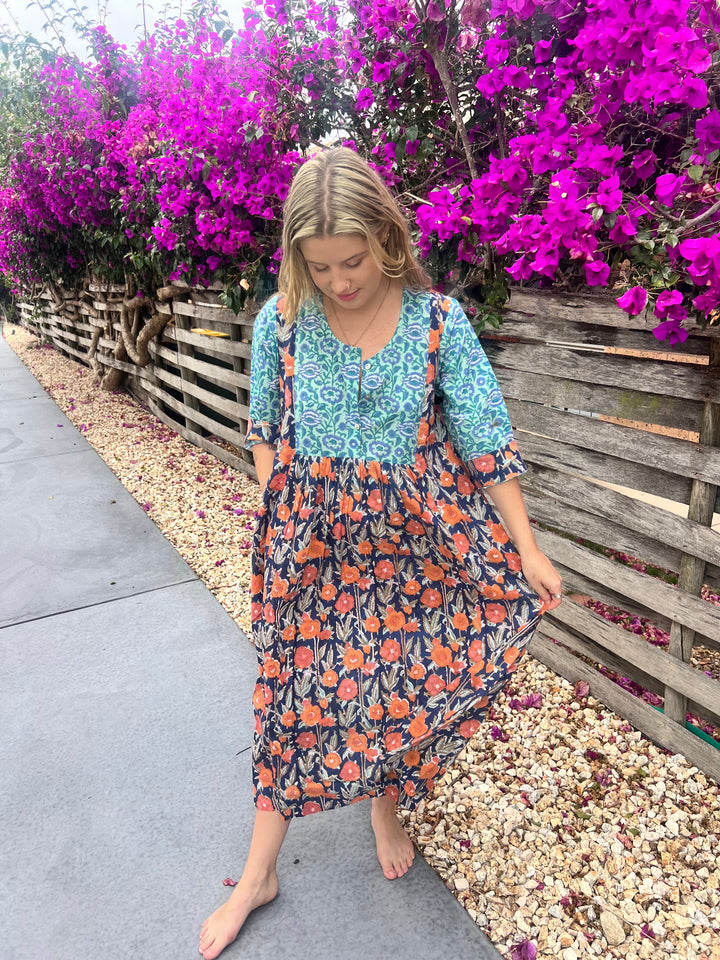 Saffron Dress ~ Blue