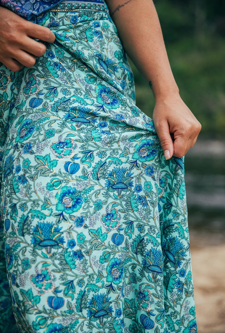 Rosa Pants ~ Turquoise with gold fleck ✨