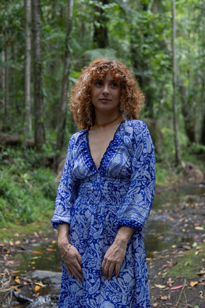 Valentina Dress ~ China blue