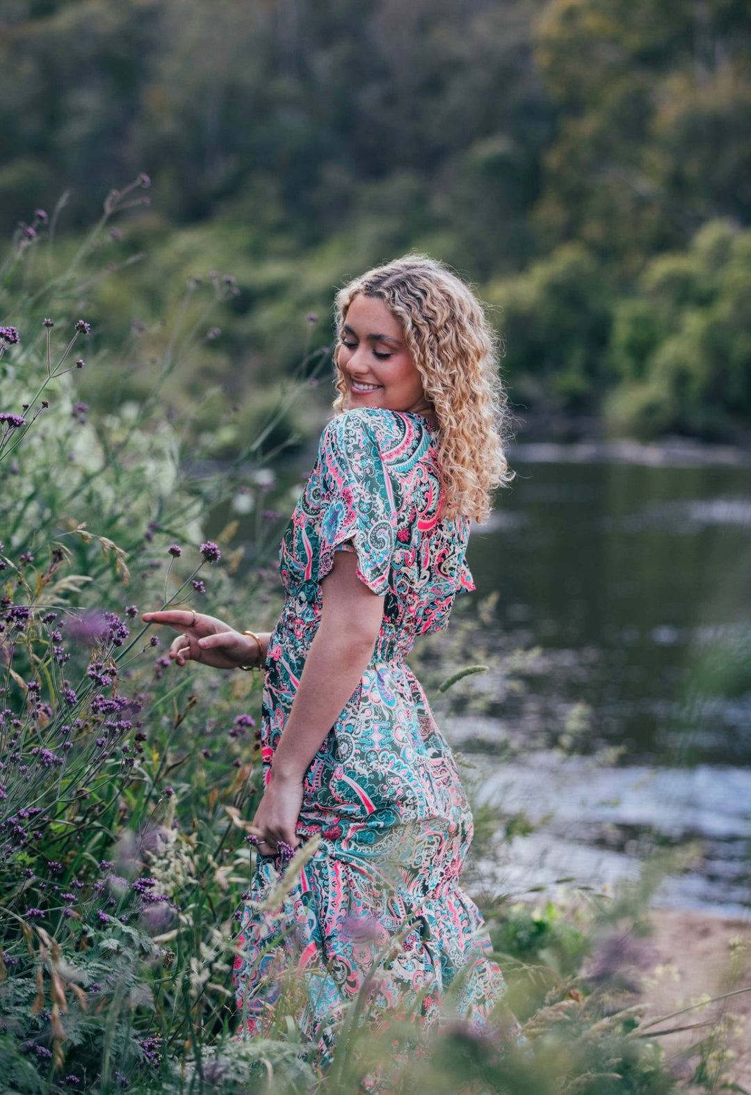 Flamingo Dress ~ Retro Paisley