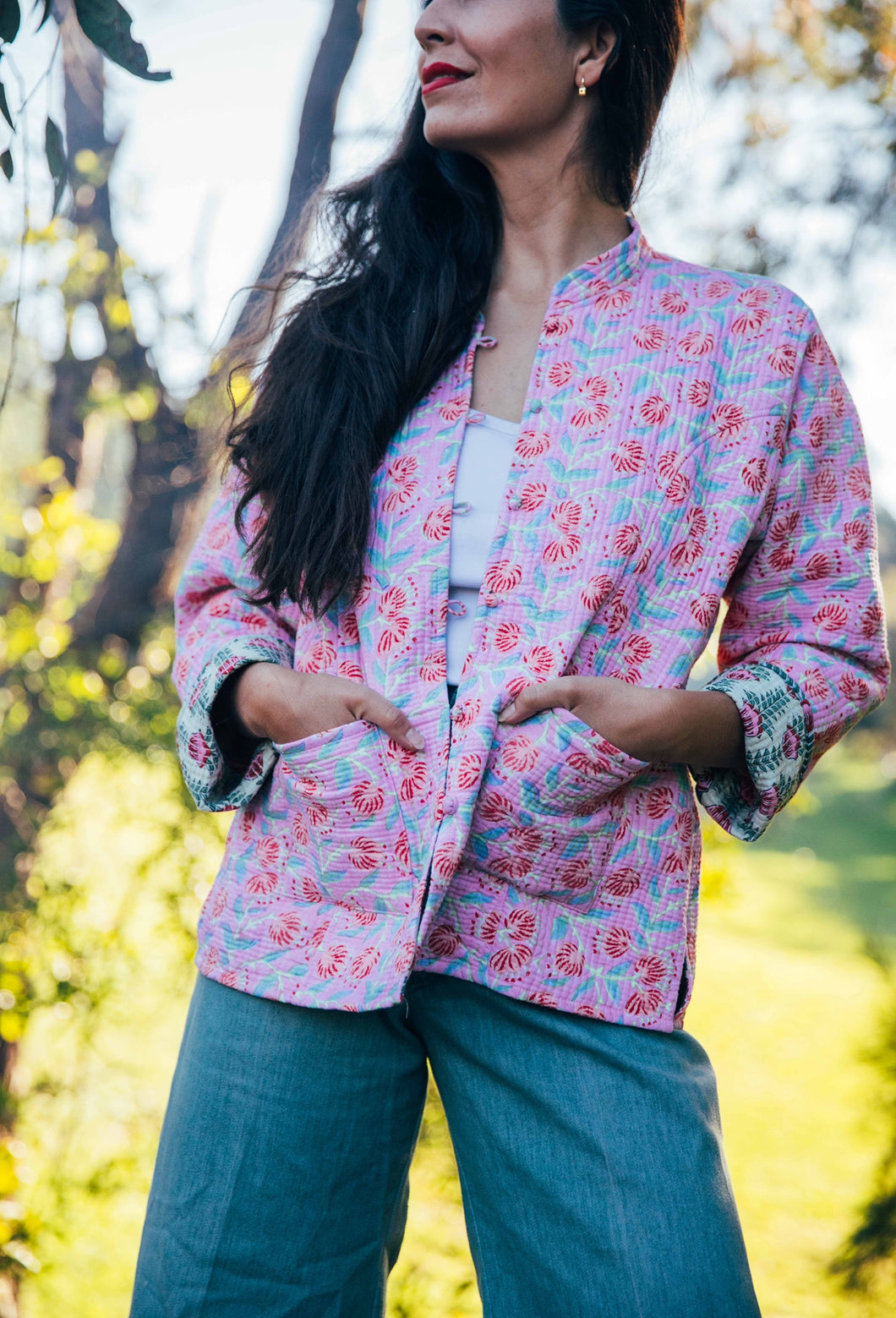 Violet reversible Jacket - Rose