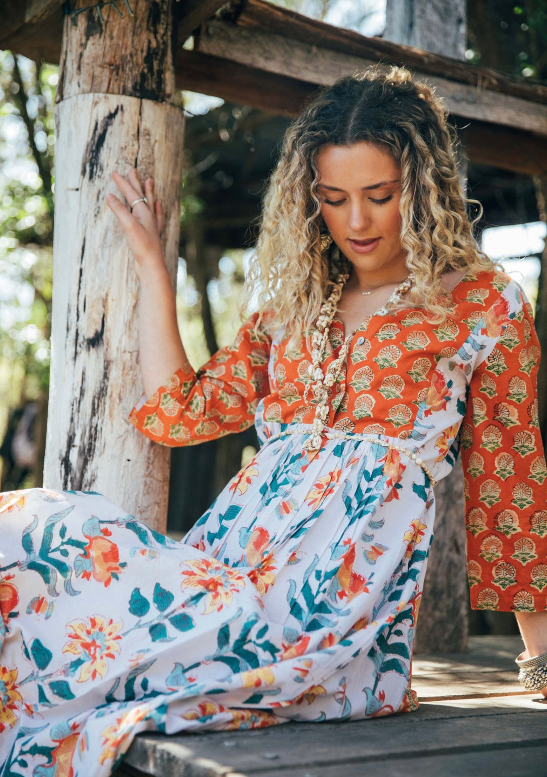 Saffron Dress ~ Tangerine