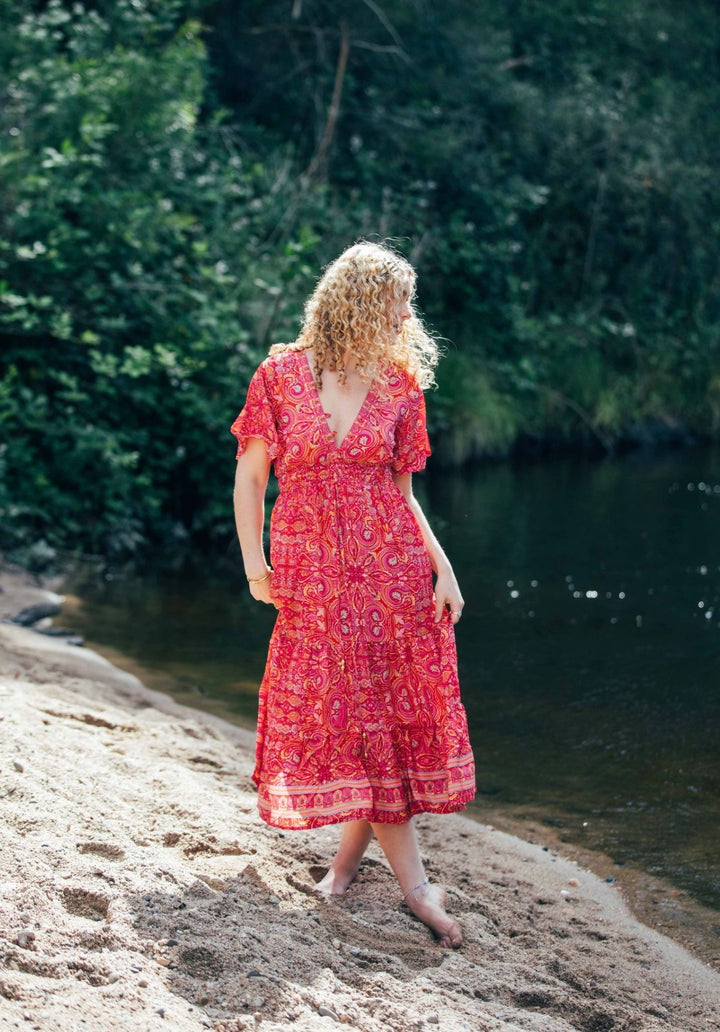 Flamingo Dress ~ Red