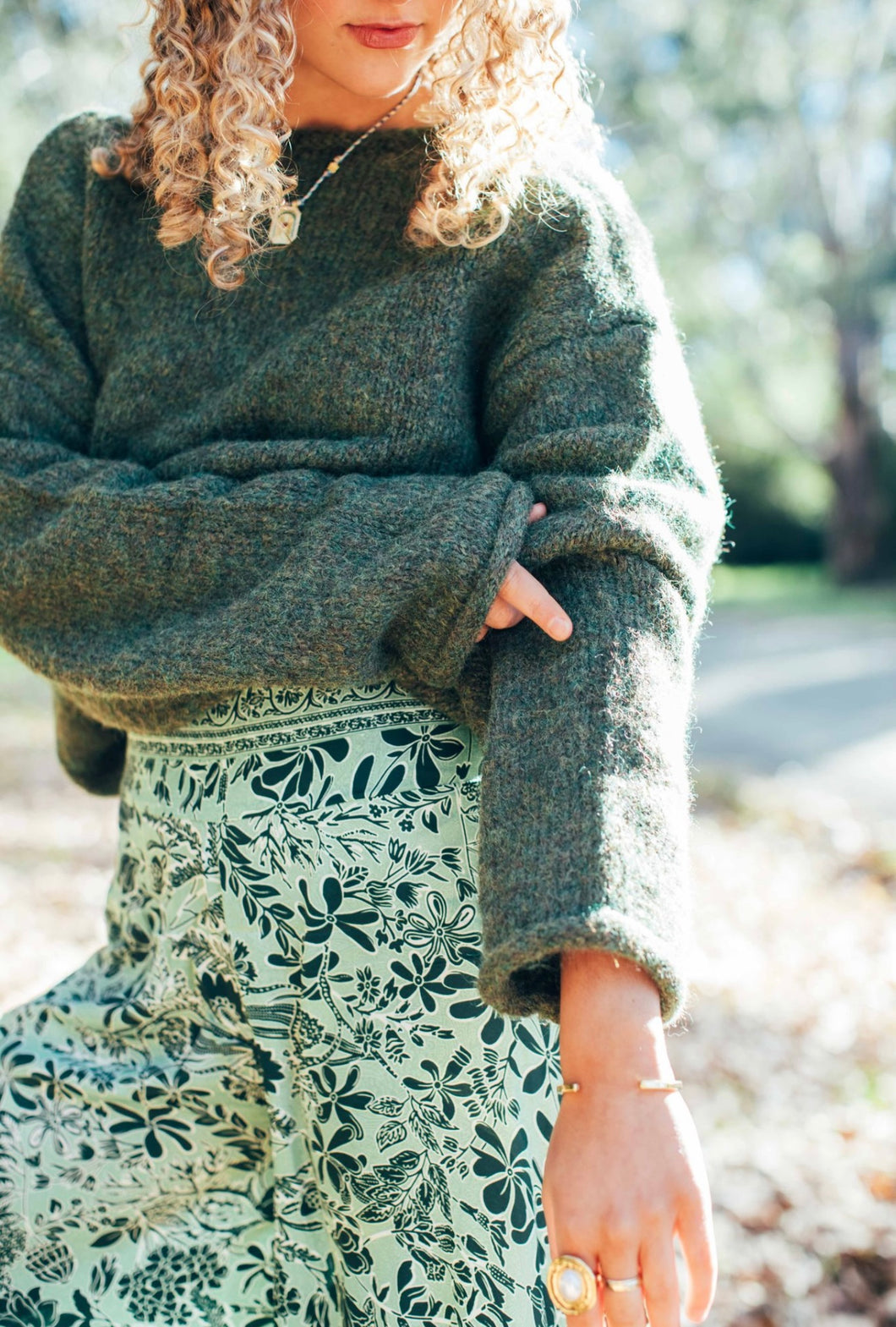 Fireside knit ~ Moss