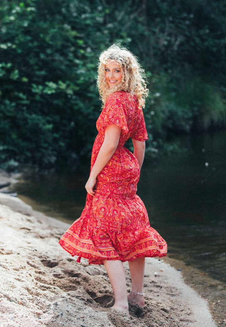 Flamingo Dress ~ Red