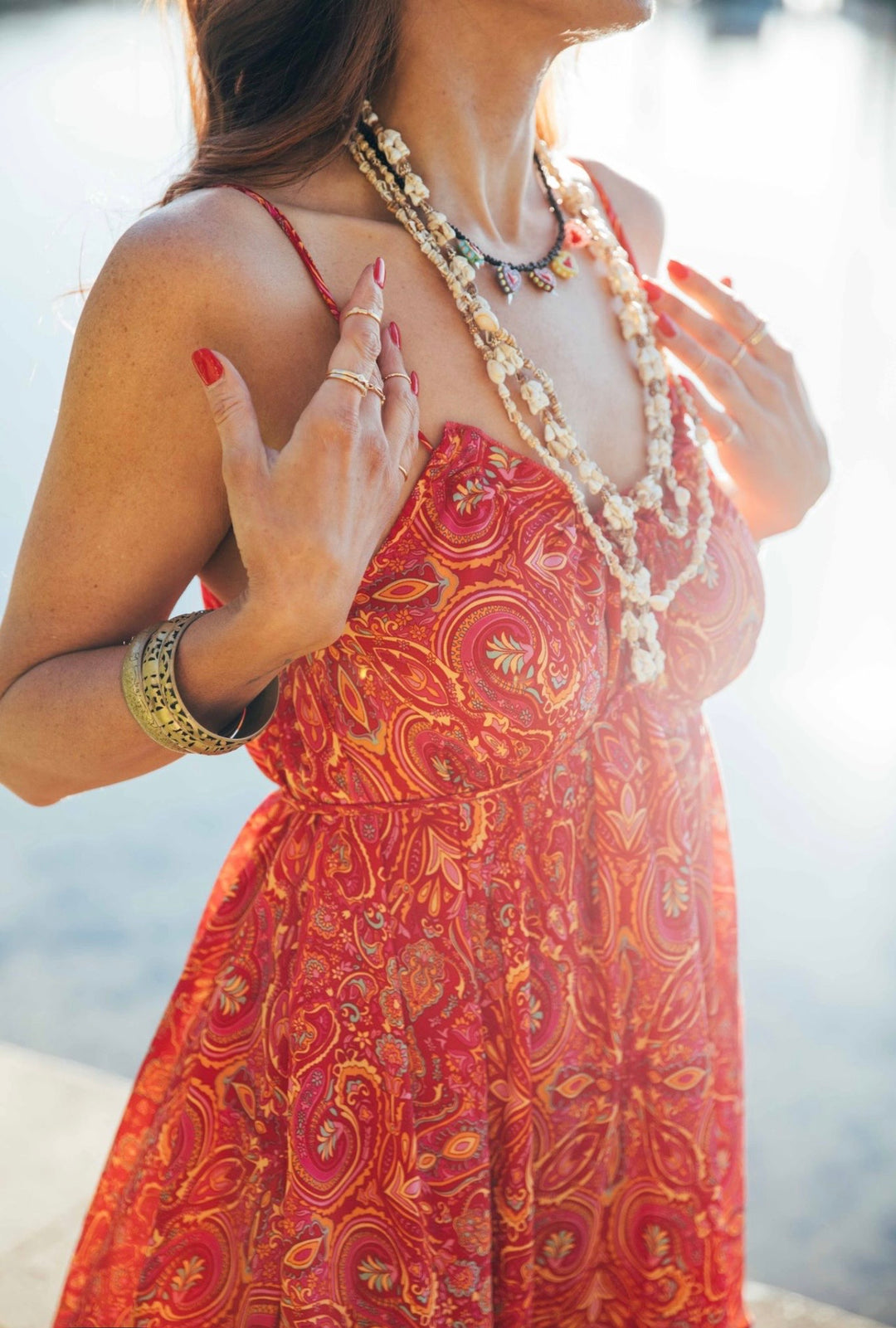 Iris Sun Dress ~ Red