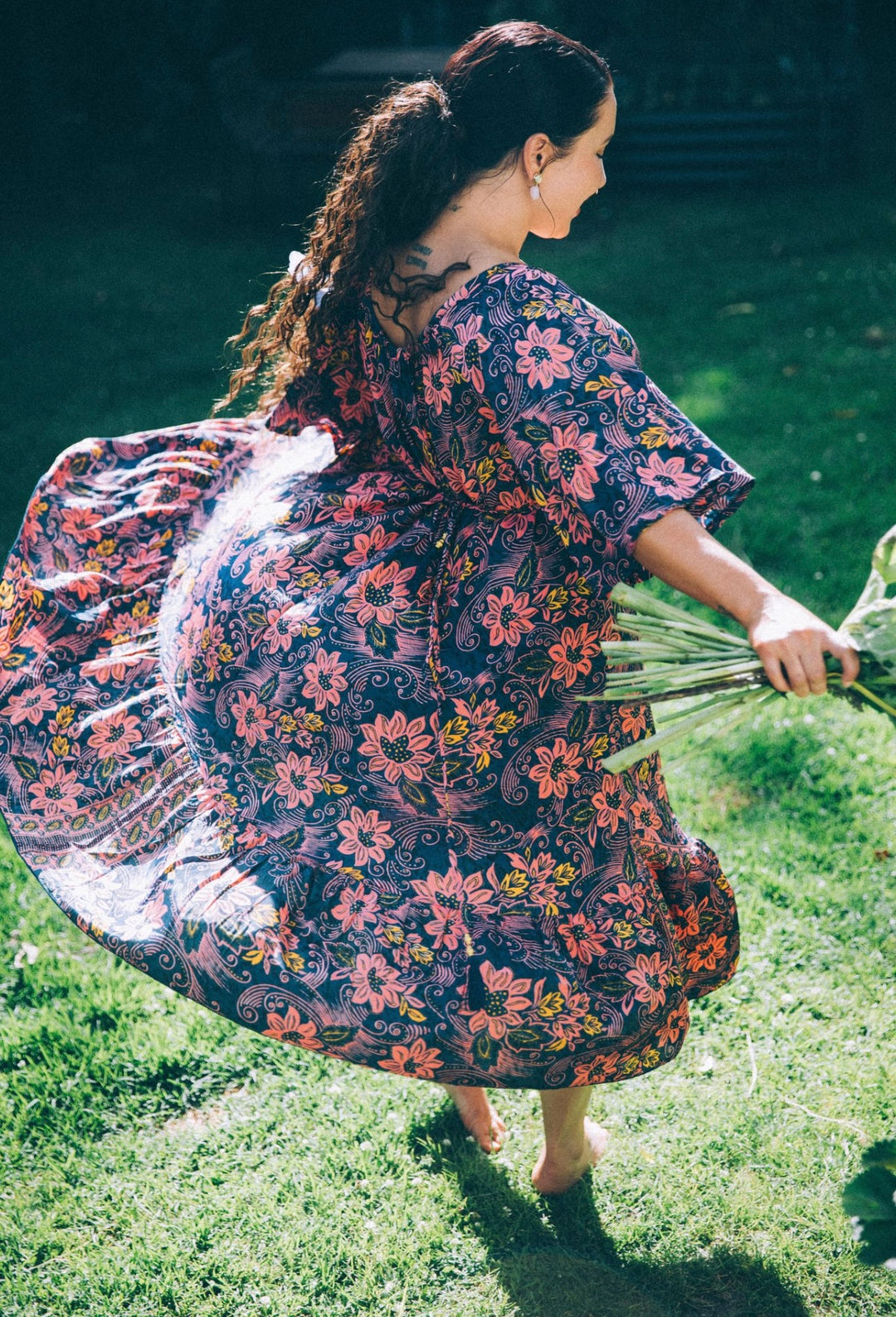 Sunflower Dress ~ Navy