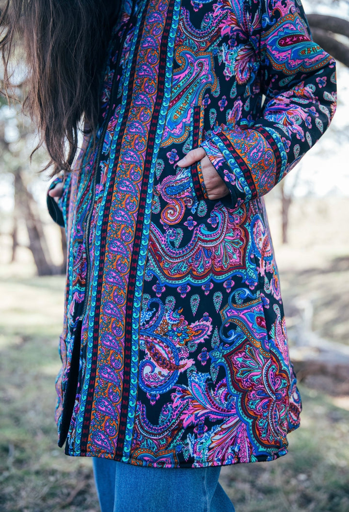 Flower Bomb Jacket ~ Black Paisley