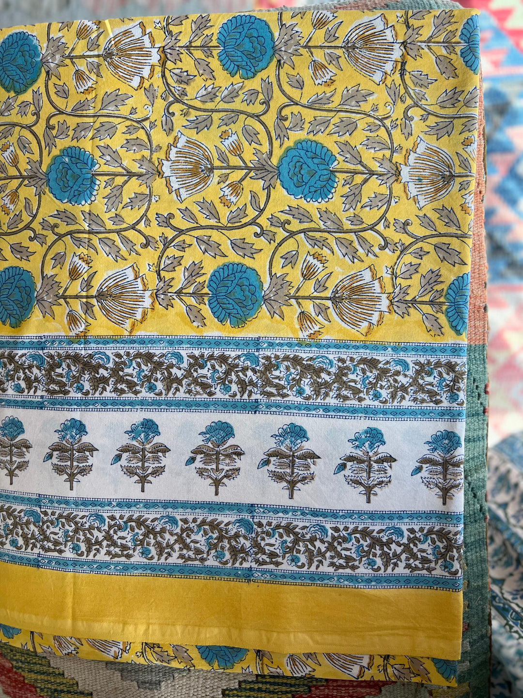 Wild bloom bed spread ~ yellow