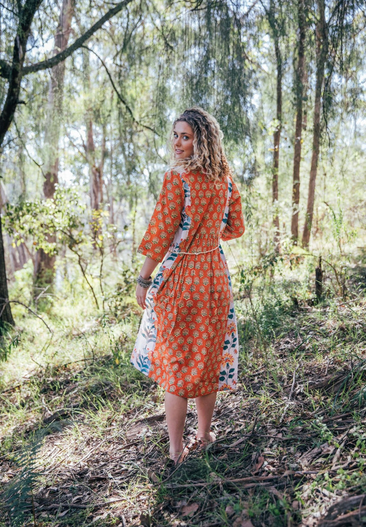 Saffron Dress ~ Tangerine
