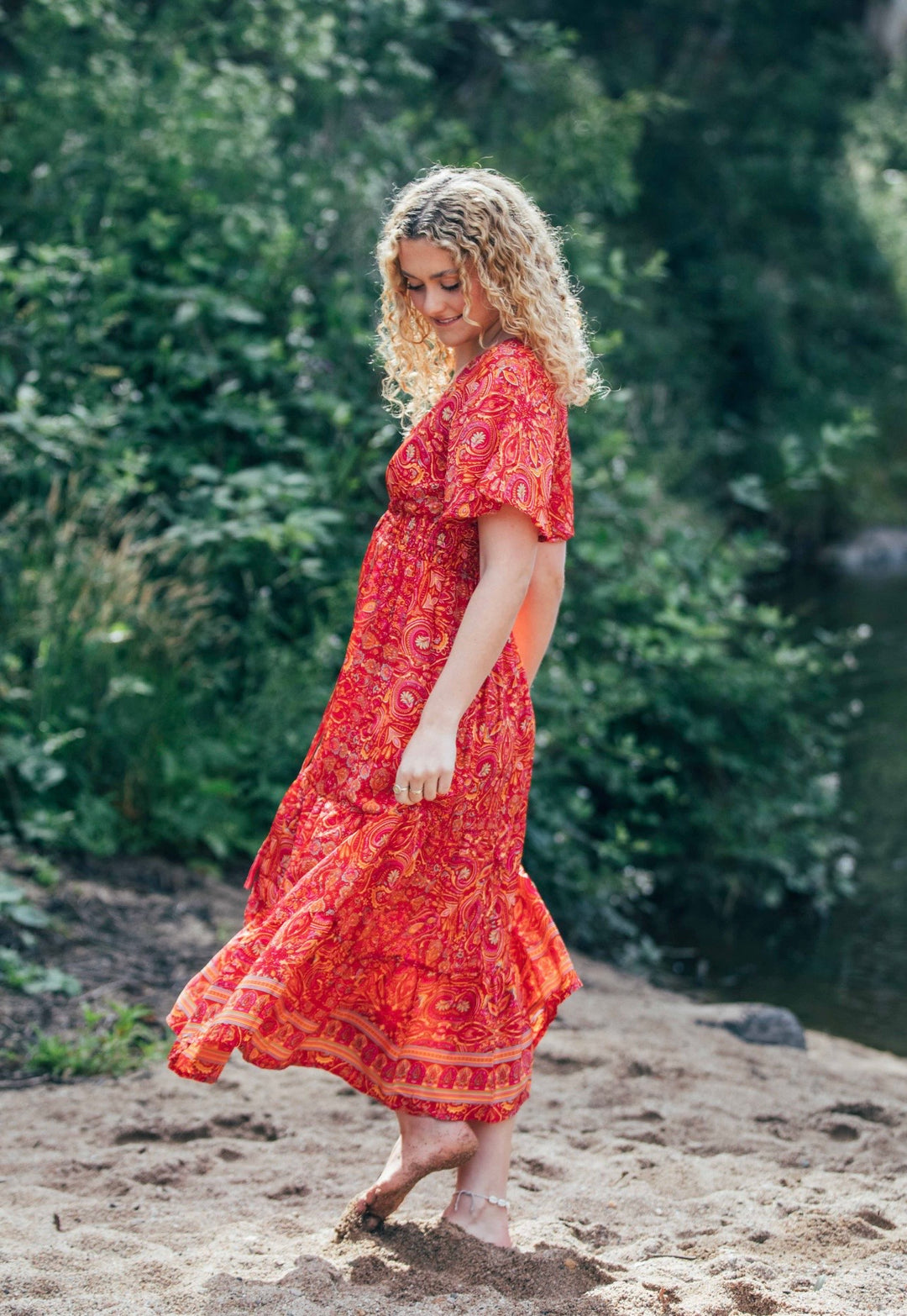 Flamingo Dress ~ Red