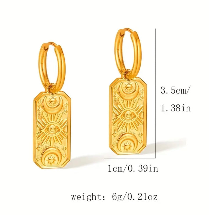 To the moon and back earrings