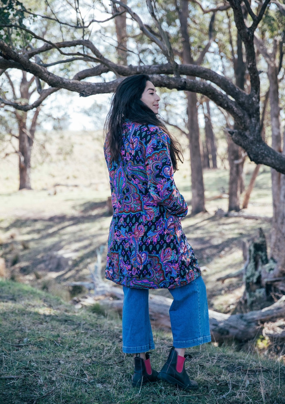 Flower Bomb Jacket ~ Black Paisley