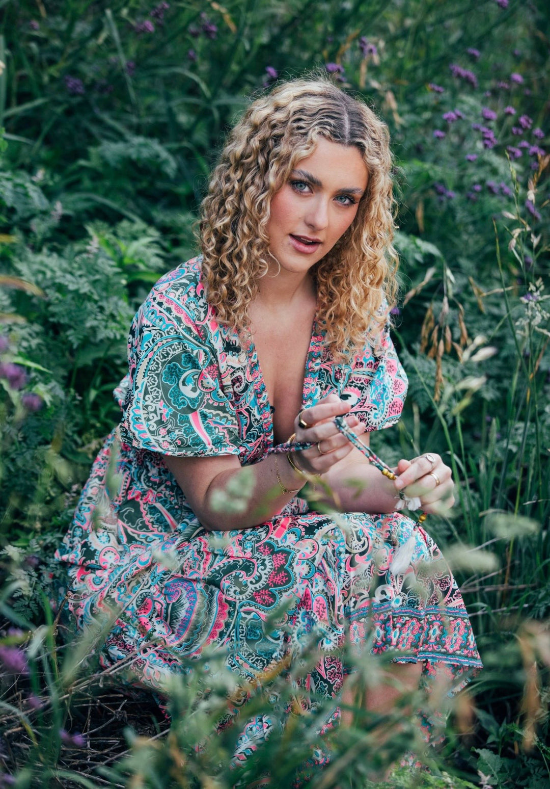 Flamingo Dress ~ Retro Paisley