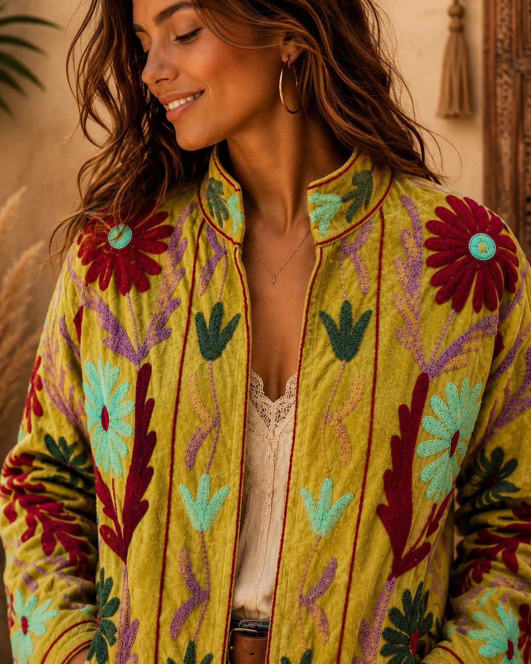 Warm Love velvet jacket  - Citrus