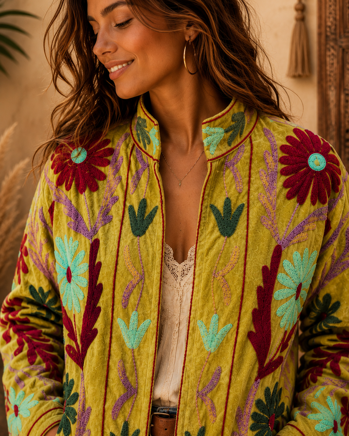 Warm Love velvet jacket  - Citrus