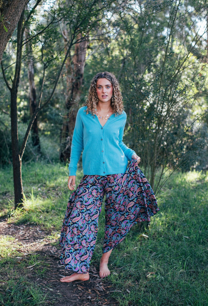 Woolly Cardi ~ teal