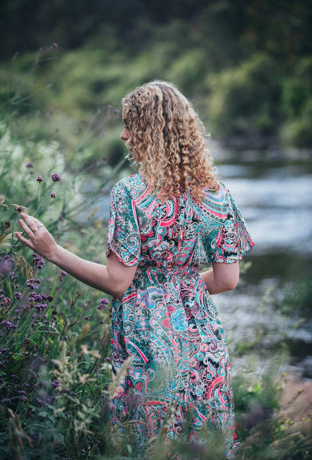 Flamingo Dress ~ Retro Paisley