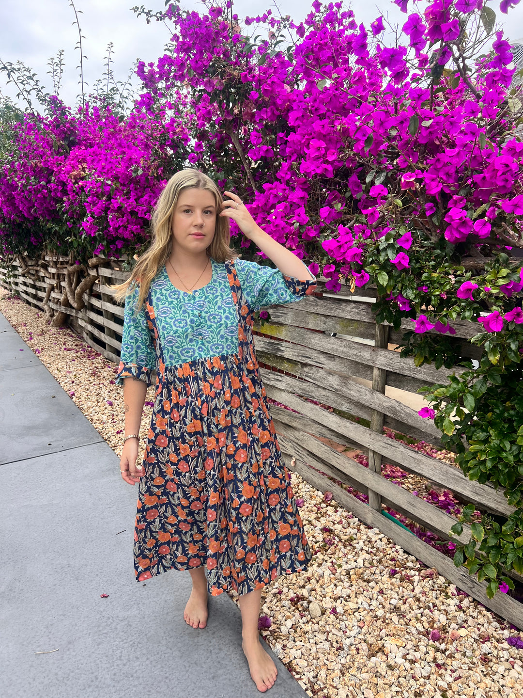 Saffron Dress ~ Blue