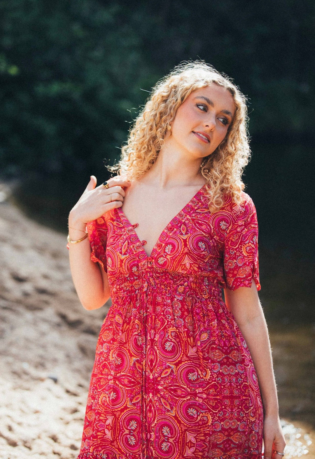 Flamingo Dress ~ Red