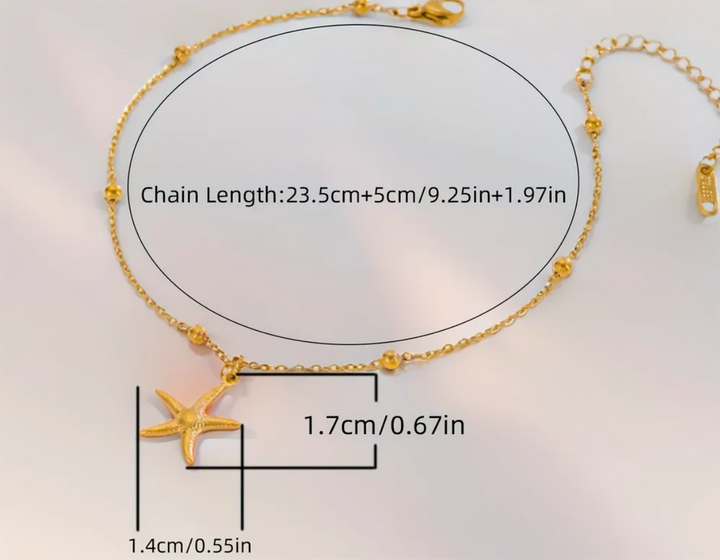Star of the sea anklet