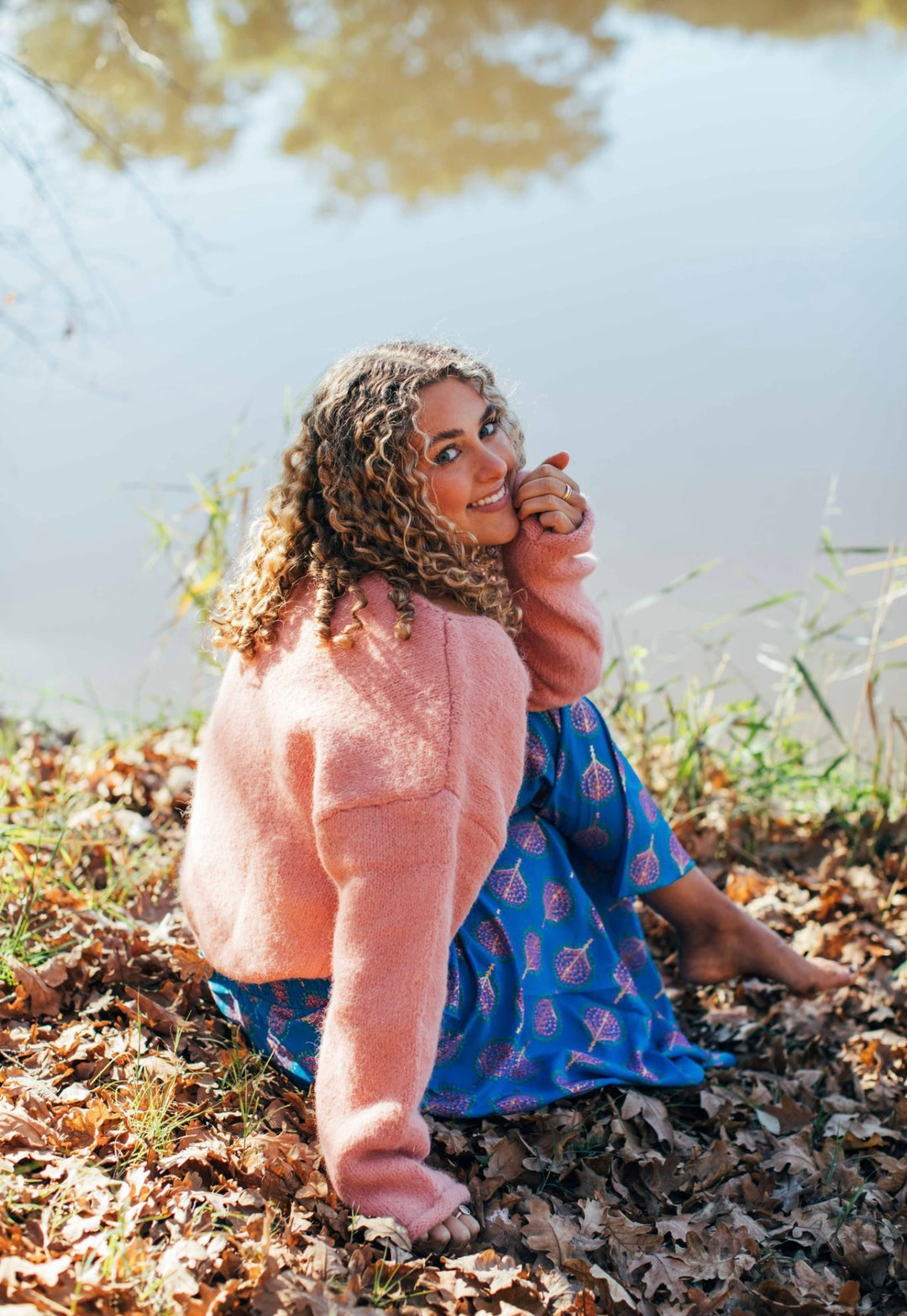 Fireside knit ~ Peach
