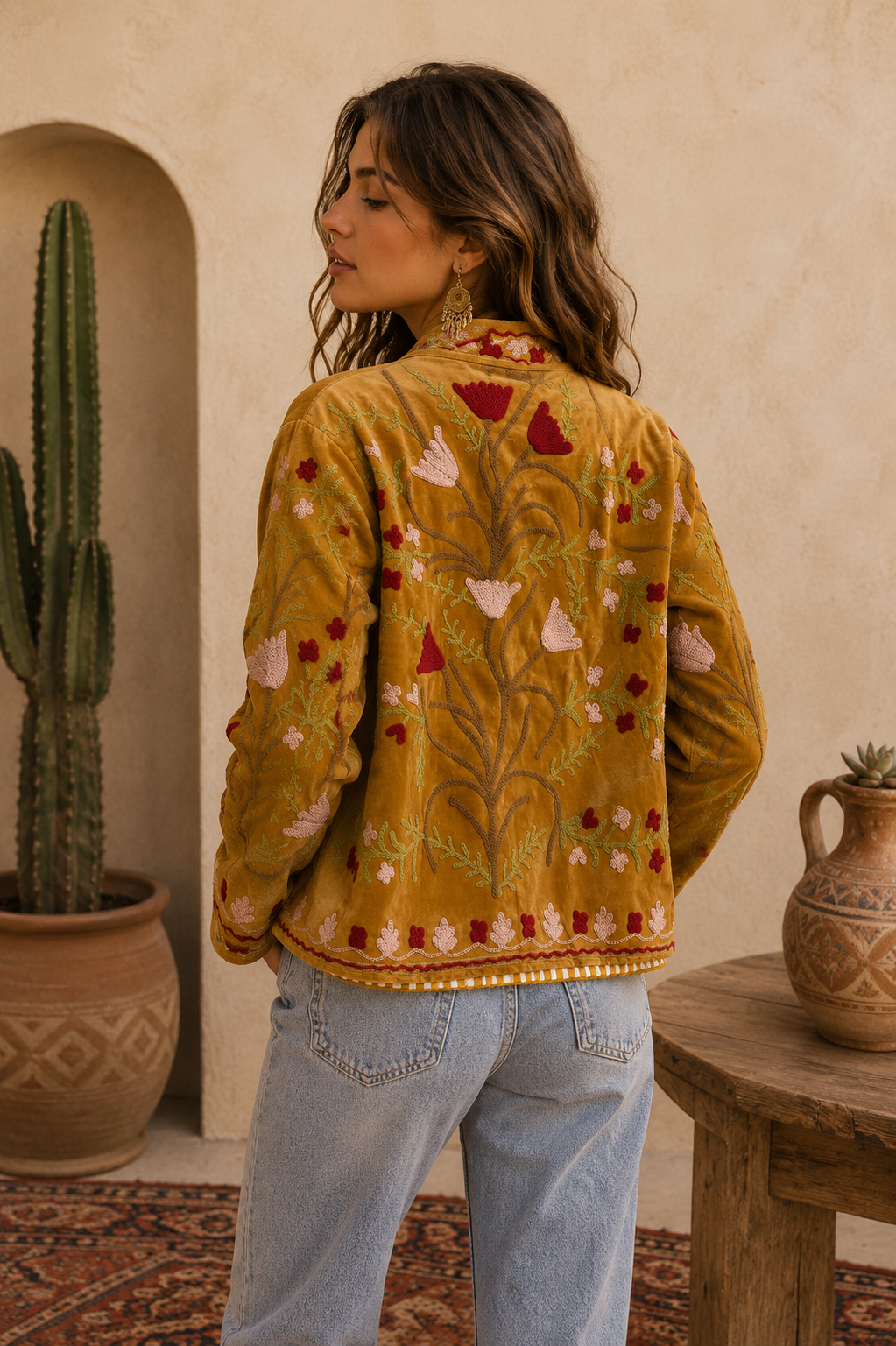 Warm Love velvet jacket  - Gold