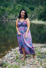 Load image into Gallery viewer, Iris Sun Dress ~ Raspberry and Lilac
