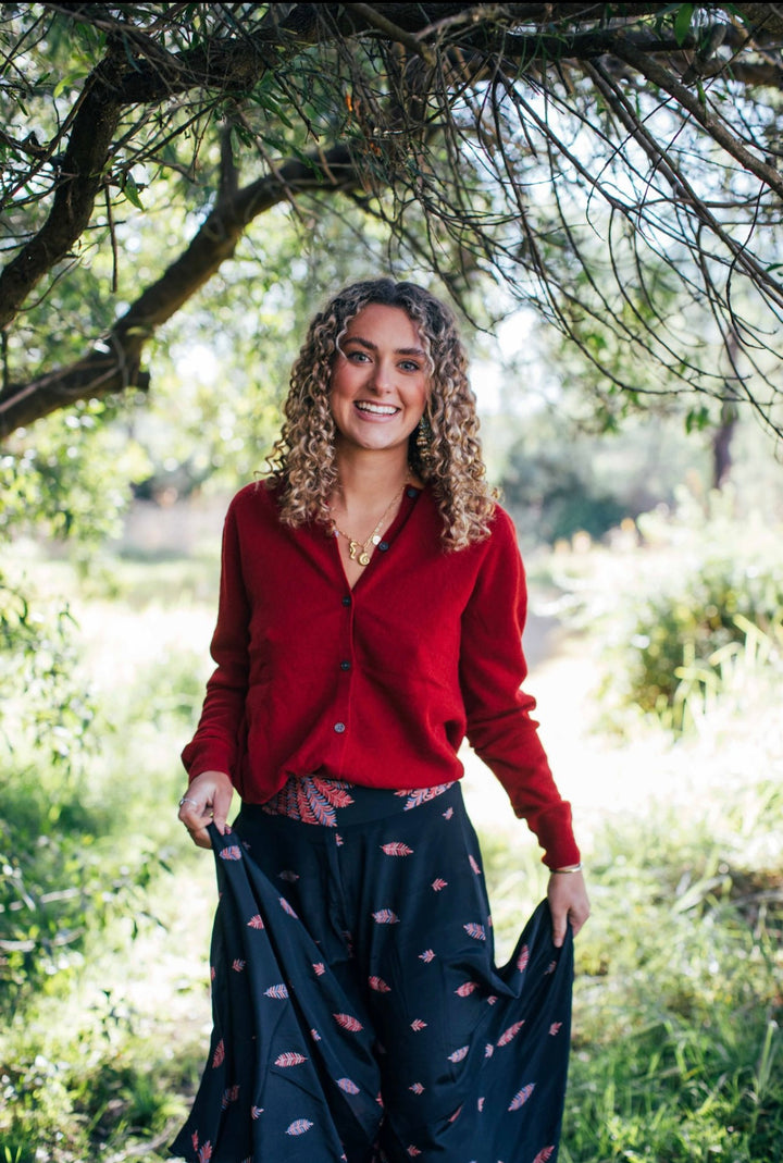 Woolly Cardi ~ Rouge