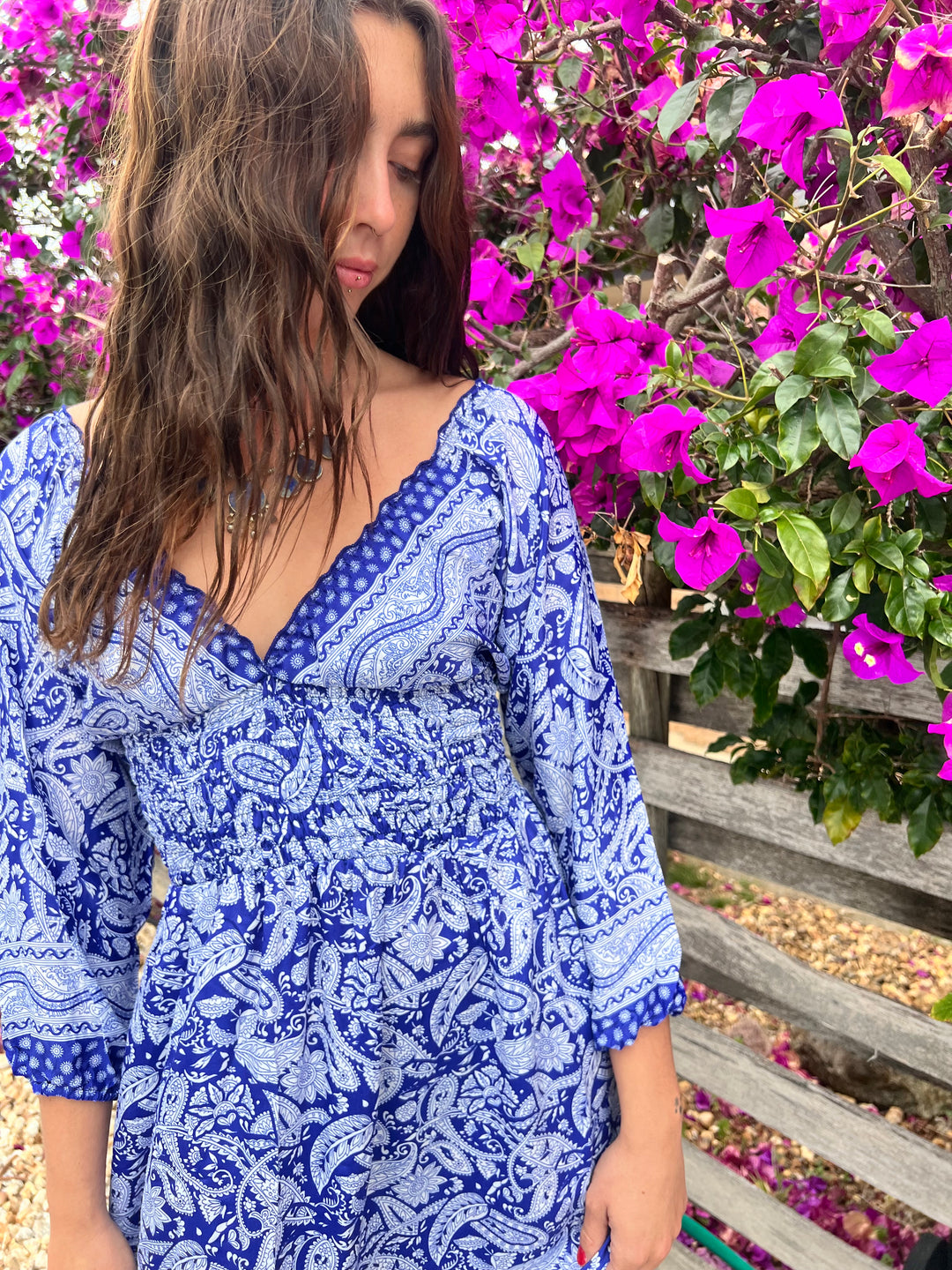 Valentina Dress ~ China blue