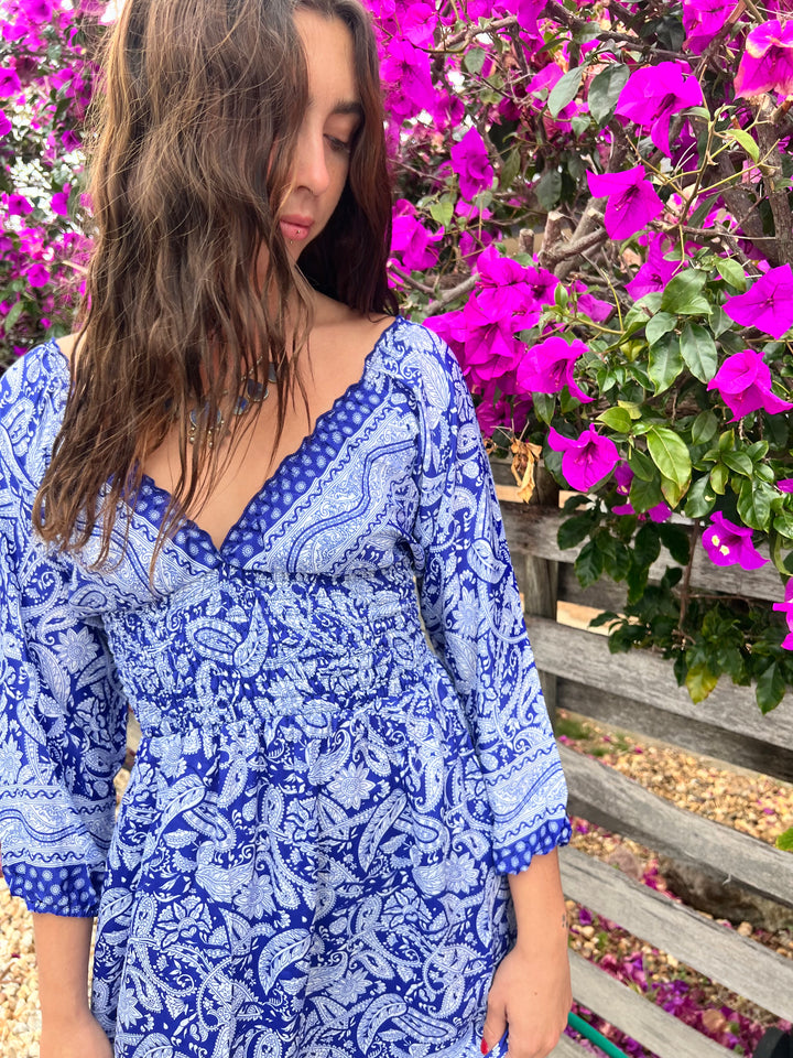 Valentina Dress ~ China blue