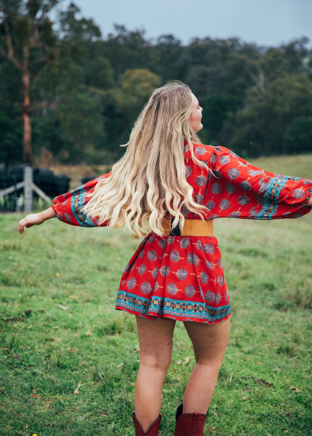 Juno Blouse ~ Red