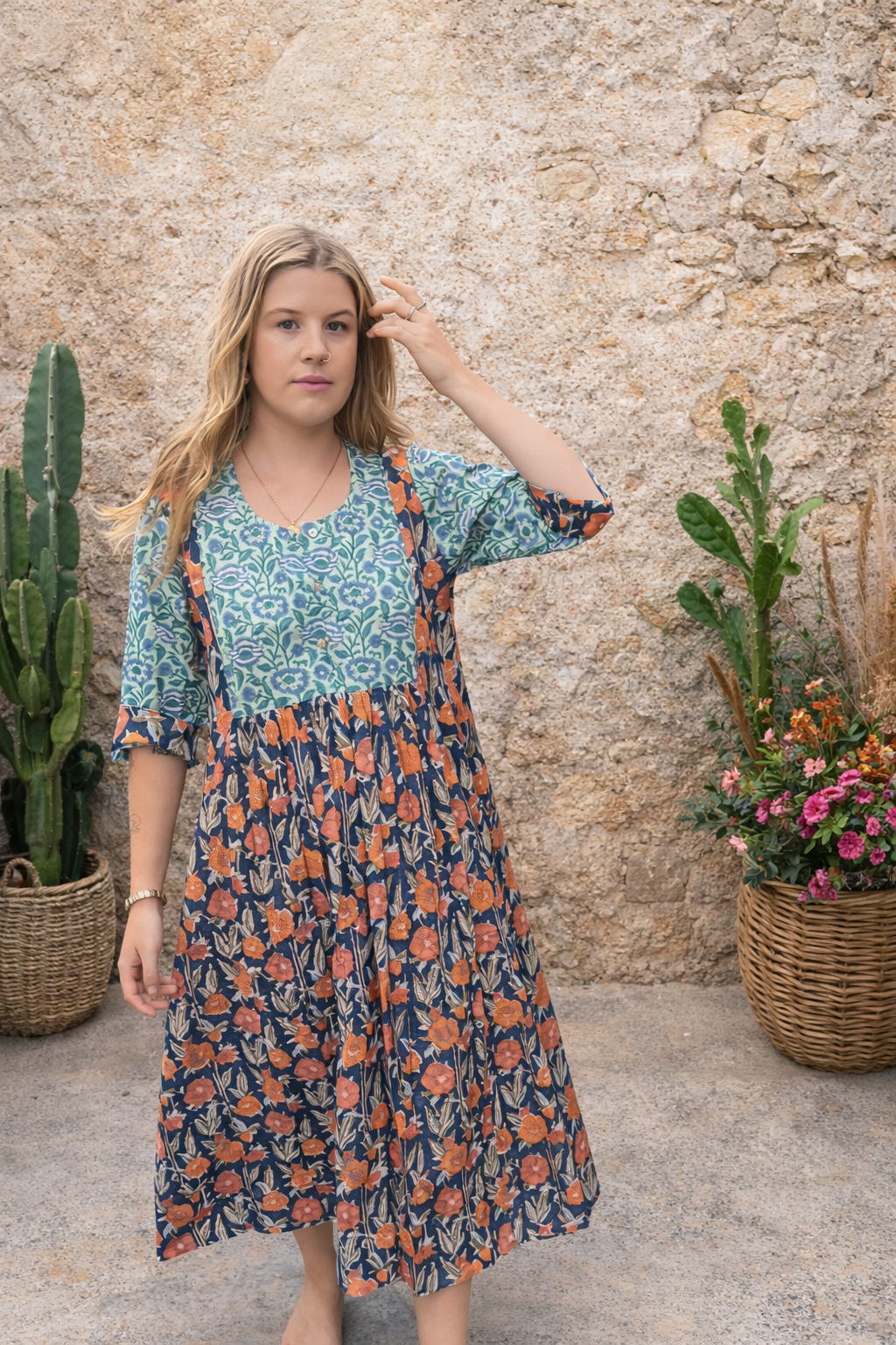 Saffron Dress ~ Blue